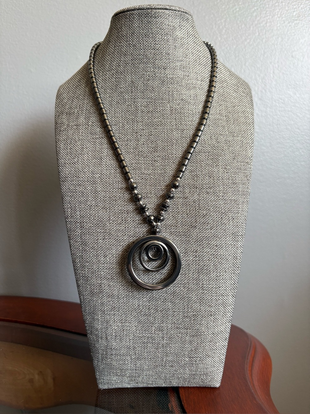 Hematite Pendant Necklace